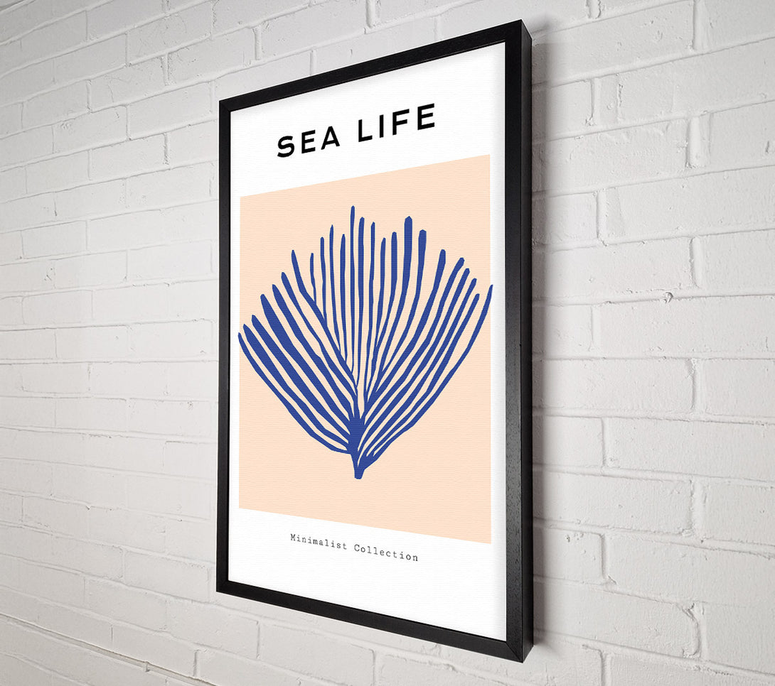  A Canvas Print of Sea Life Blue Coral Canvas Print