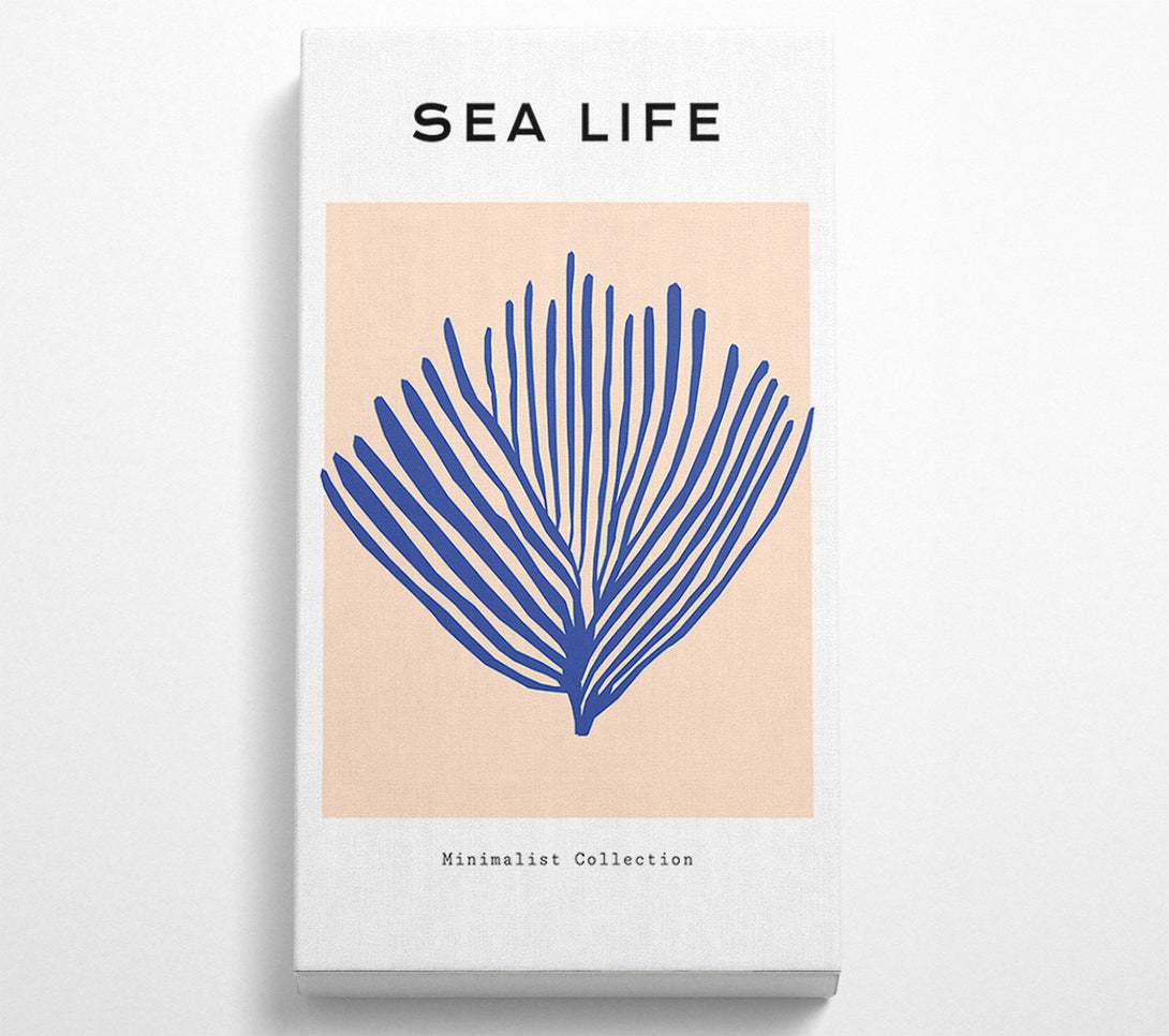 A Canvas Print of Sea Life Blue Coral Canvas Print