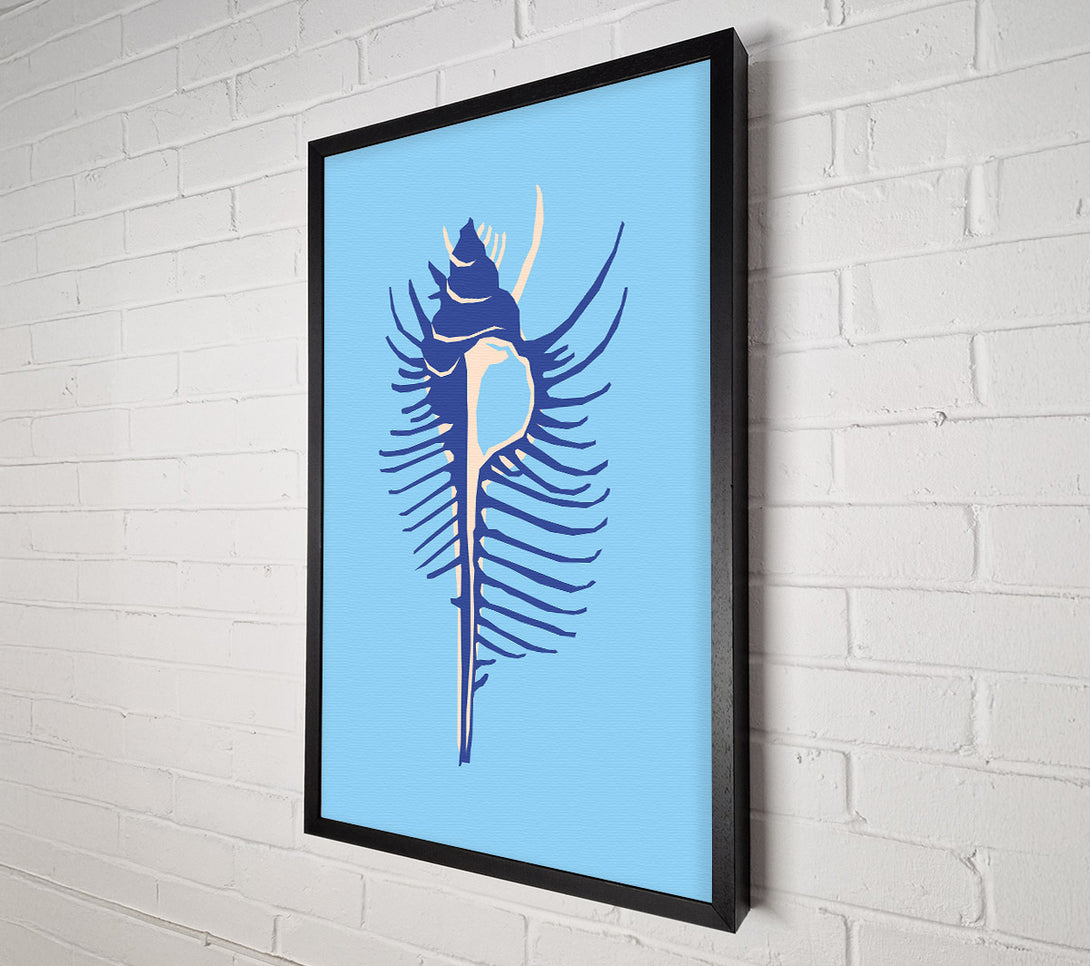  A Canvas Print of Big Blue Shell Canvas Art