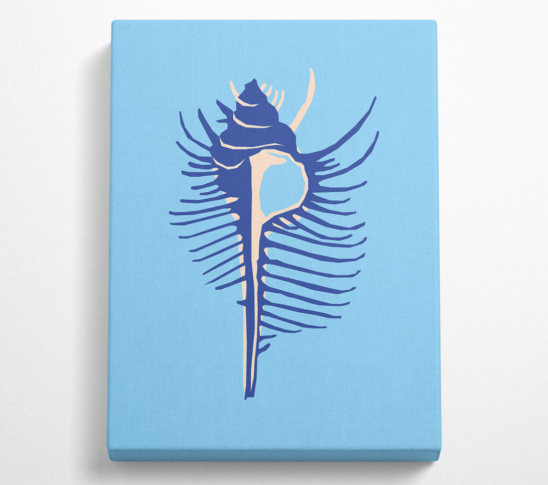  A Canvas Print of Big Blue Shell Canvas Art