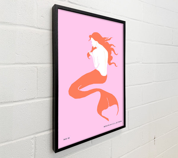 Mermaid On Pink