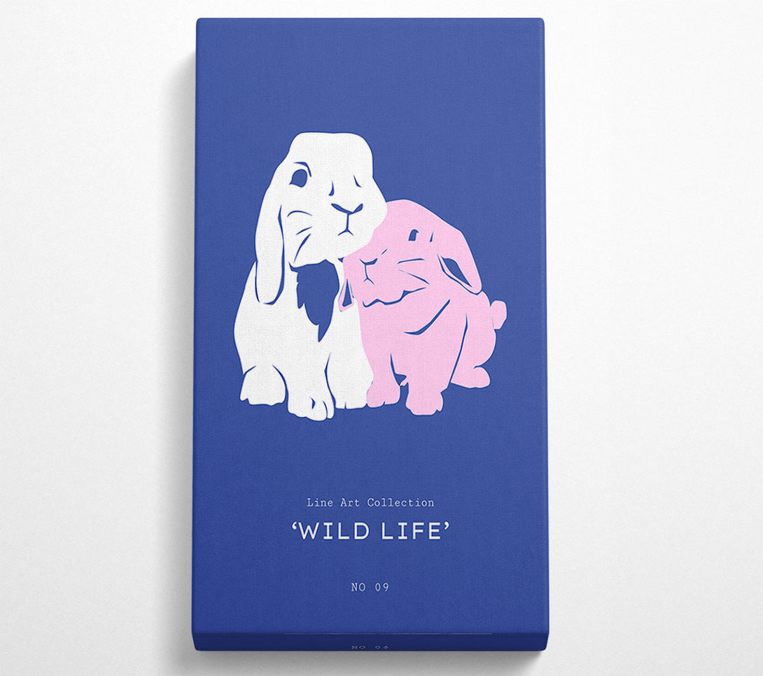  A Canvas Print of Bunny Rabbit Cuddle Canvas Art