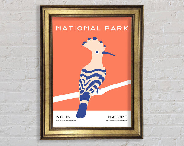 National Park Bird Framed Print