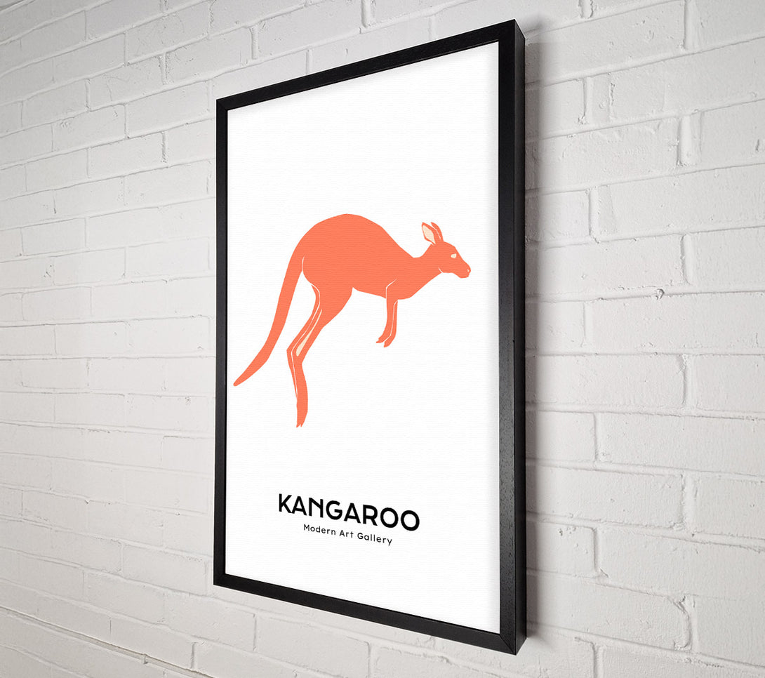 A Canvas Print of Kangaroo Bounce Canvas Print