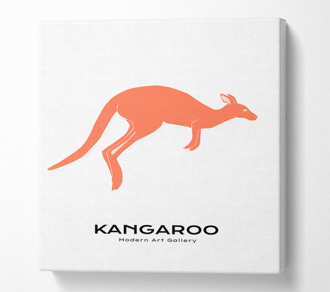  A Canvas Print of Kangaroo Bounce Canvas Print