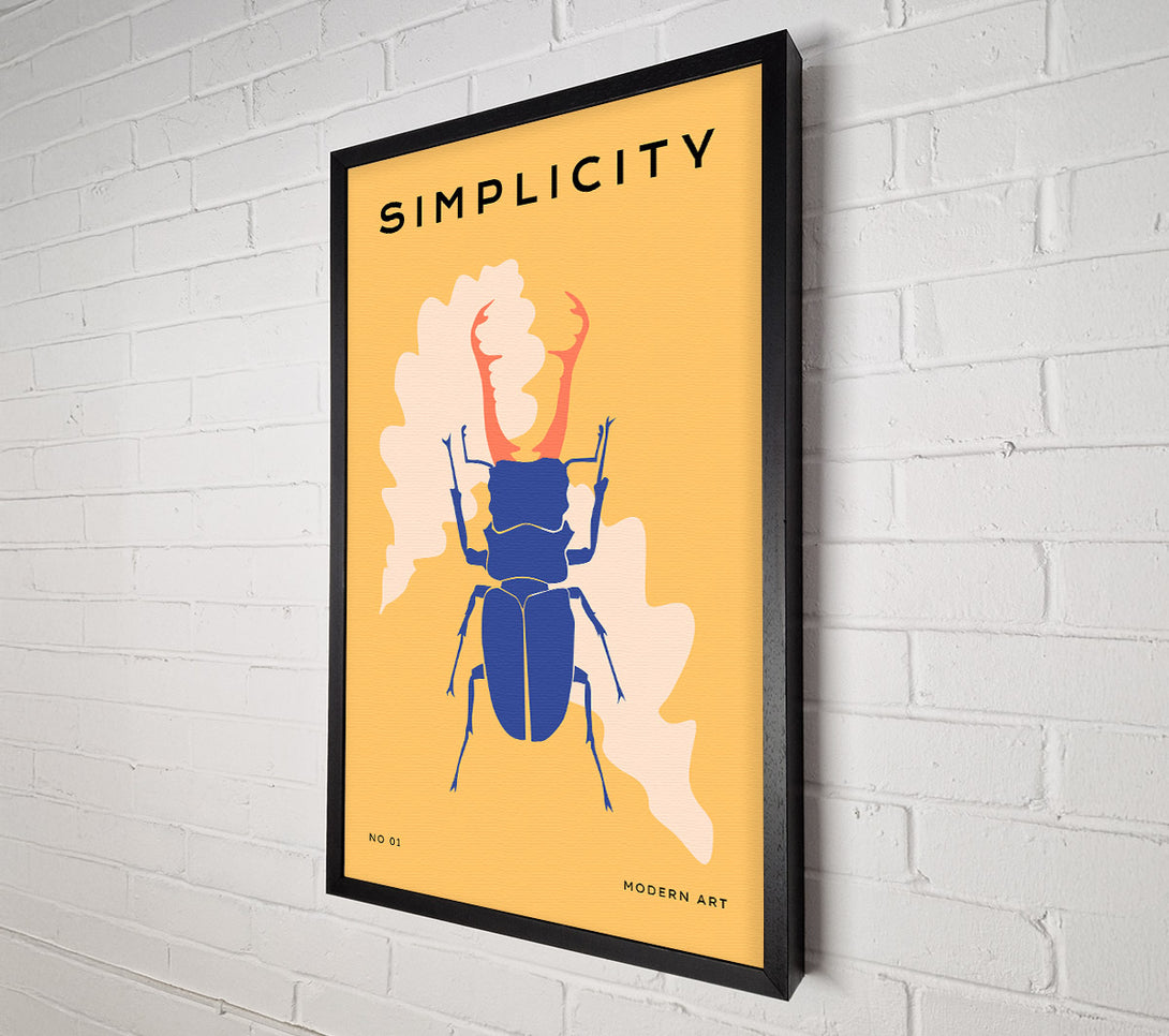  A Canvas Print of Stag Beetle Simple Canvas Art