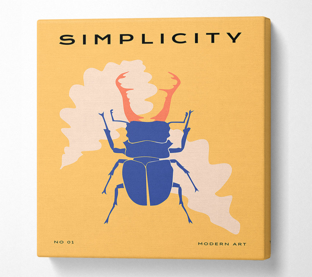  A Canvas Print of Stag Beetle Simple Canvas Art