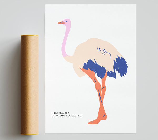 Minimalist Ostridge Giclee Print