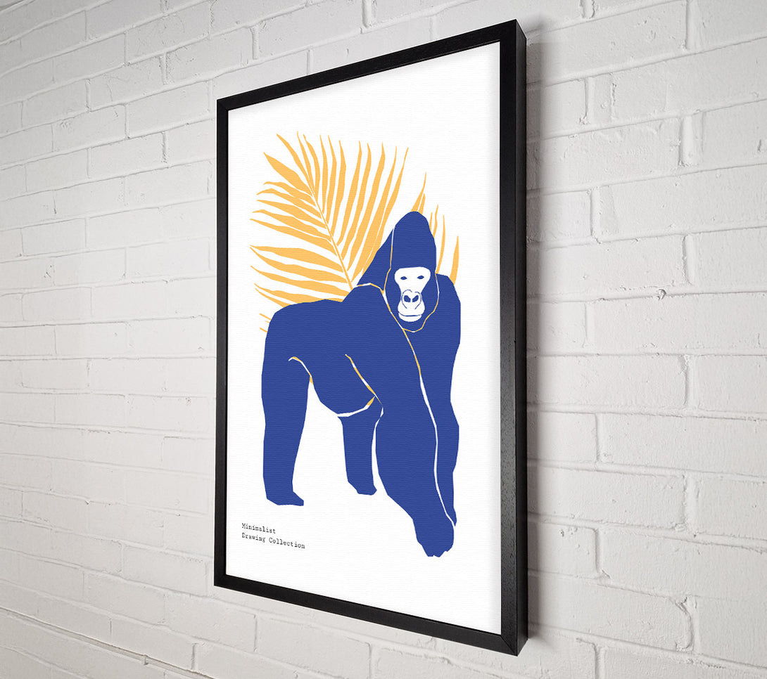  A Canvas Print of Simple Gorilla Canvas Wall Art
