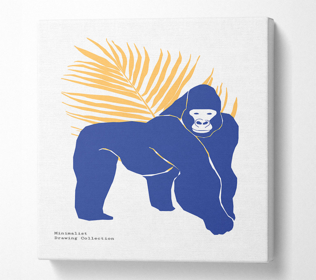  A Canvas Print of Simple Gorilla Canvas Wall Art