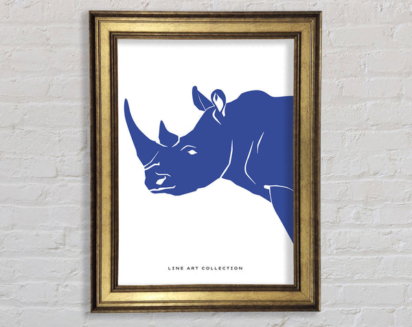 Blue Rhino Framed Print