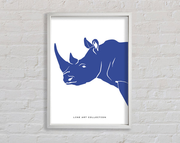 Blue Rhino Framed Print
