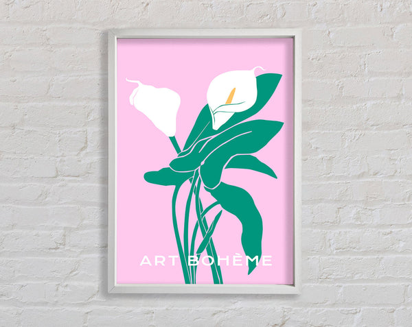 Lilien auf Rosa