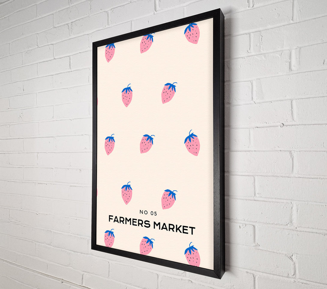 A Canvas Print of Strawberries Farmers Market Canvas Art