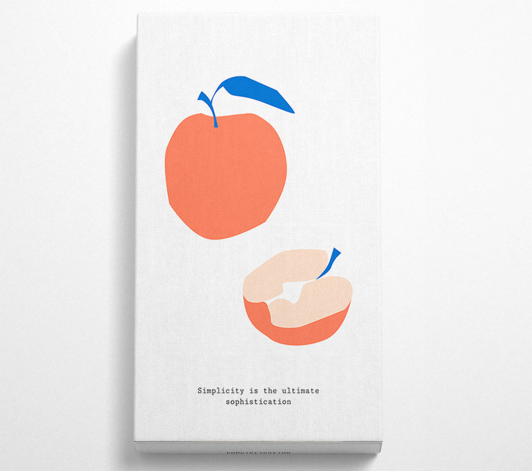  A Canvas Print of Simple Apple Canvas Print