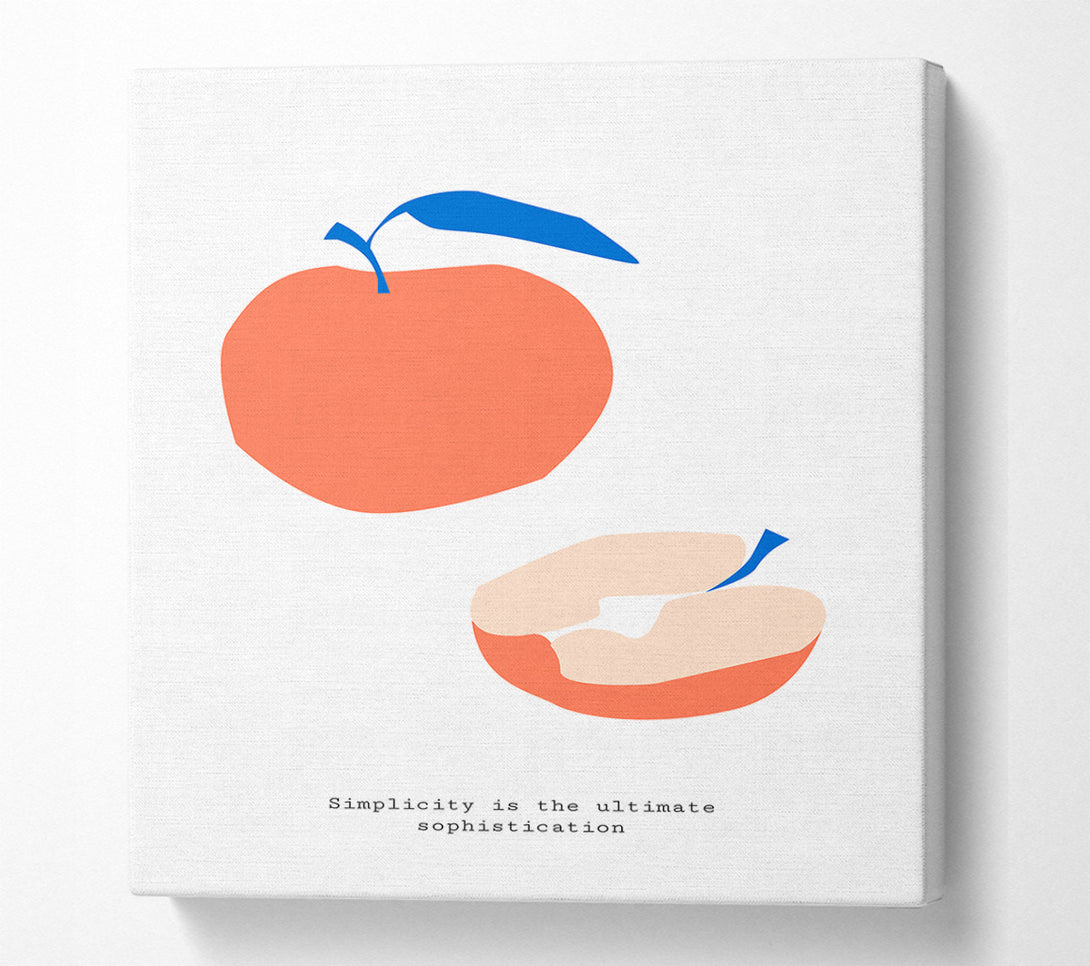  A Canvas Print of Simple Apple Canvas Print