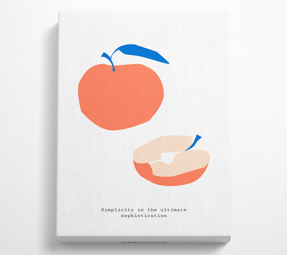  A Canvas Print of Simple Apple Canvas Print