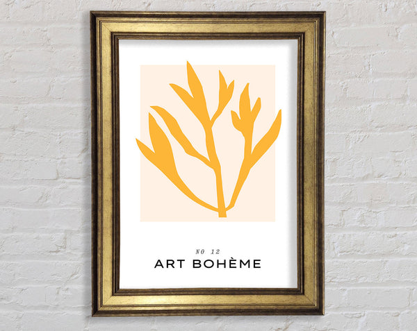 Yellow Flower Bohemian Framed Print