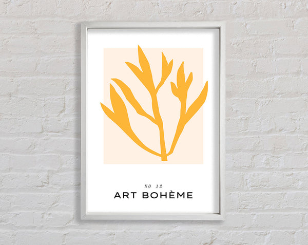 Yellow Flower Bohemian Framed Print