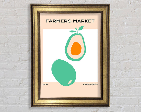 Avocado At The Farmers Market Framed Print