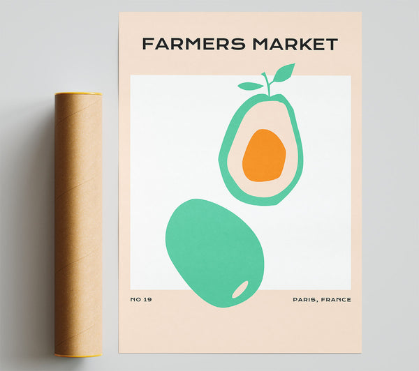 Avocado At The Farmers Market Poster