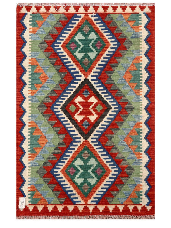 Maimana Afghanistan Kilim Rug - 125 x 80 cm