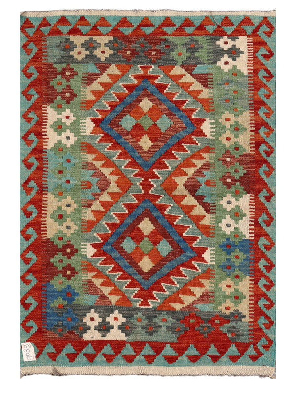 Maimana Afghanistan Kilim Rug - 121 x 83 cm