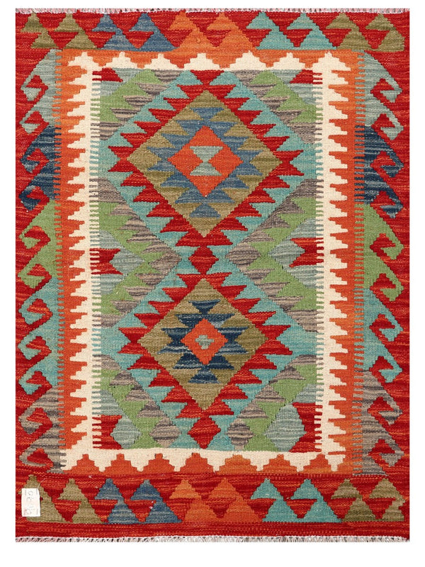 Maimana Afghanistan Kilim Rug - 115 x 85 cm