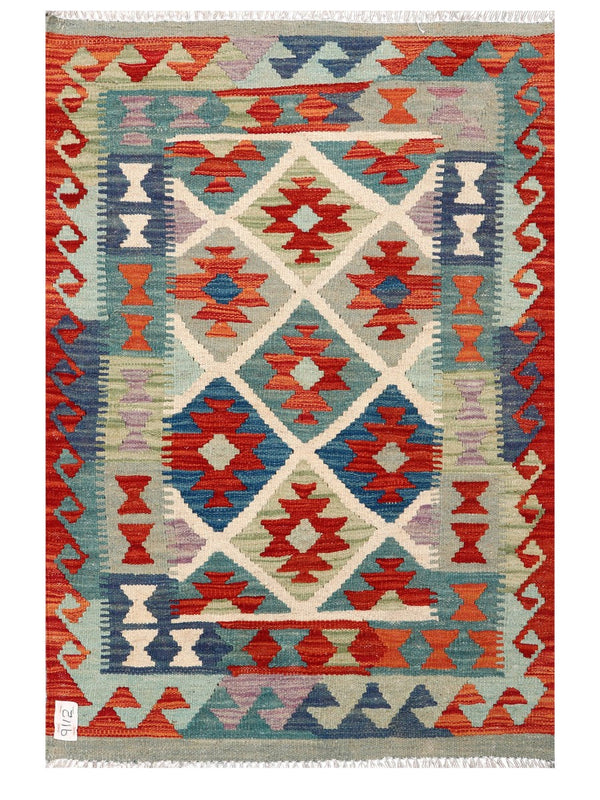Maimana Afghanistan Kilim Rug - 122 x 82 cm