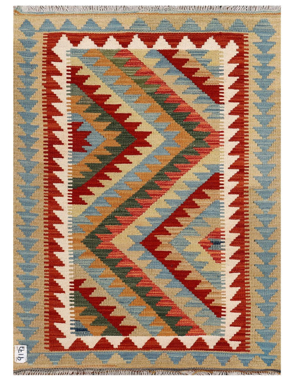 Maimana Afghanistan Kilim Rug - 116 x 84 cm