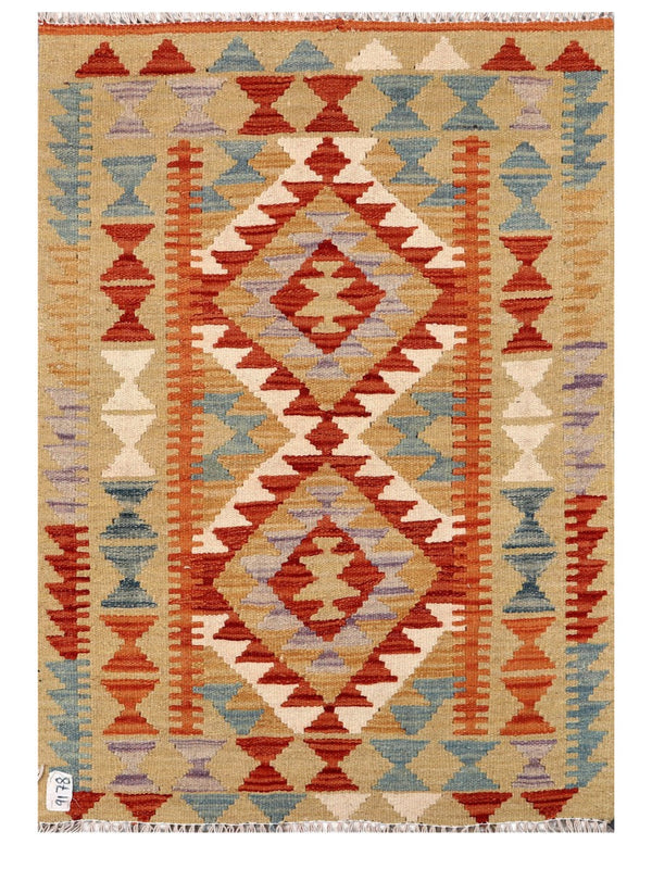 Maimana Afghanistan Kilim Rug - 111 x 78 cm