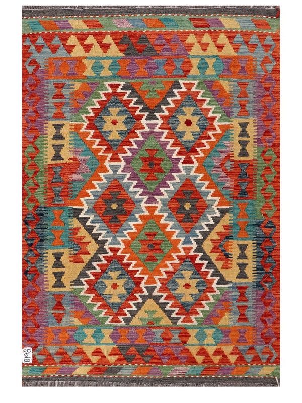Maimana Afghanistan Kilim Rug - 152 x103 cm