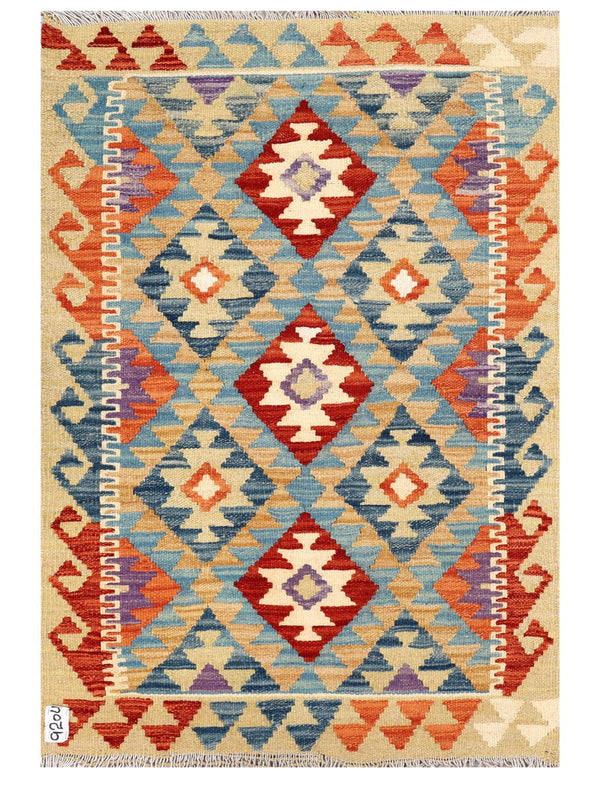 Maimana Afghanistan Kilim Rug - 121 x 83 cm
