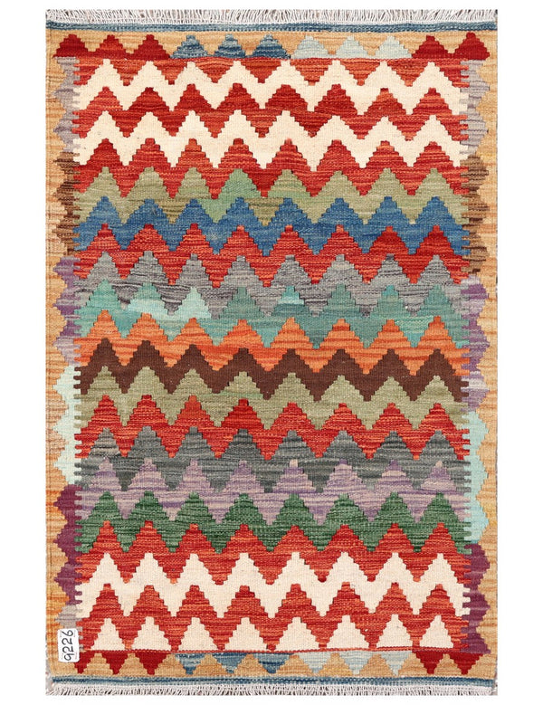 Maimana Afghanistan Kilim Rug - 123 x 81 cm