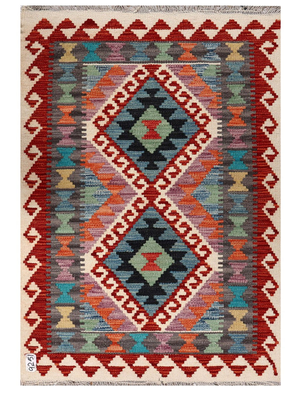 Maimana Afghanistan Kilim Rug - 121 x 83 cm