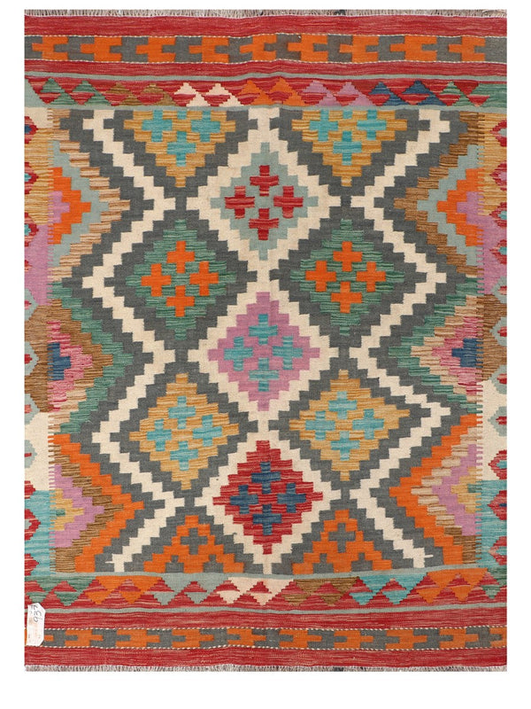 Maimana Afghanistan Kilim Rug - 200 x146 cm