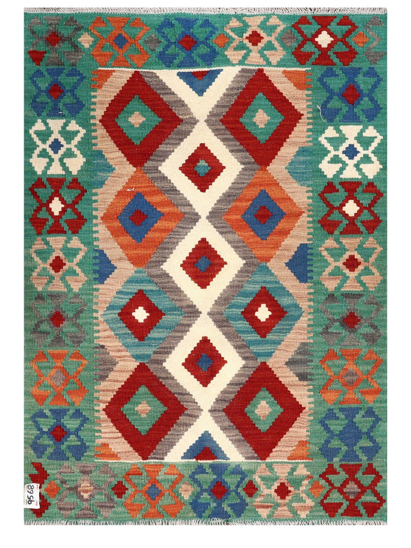 Maimana Afghanistan Kilim Rug - 124 x 87 cm
