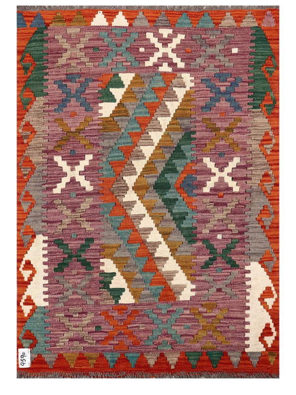Maimana Afghanistan Kilim Rug - 122 x 86 cm