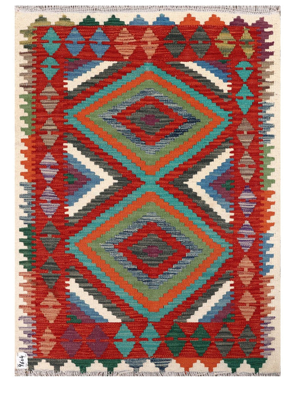 Maimana Afghanistan Kilim Rug - 120 x 86 cm