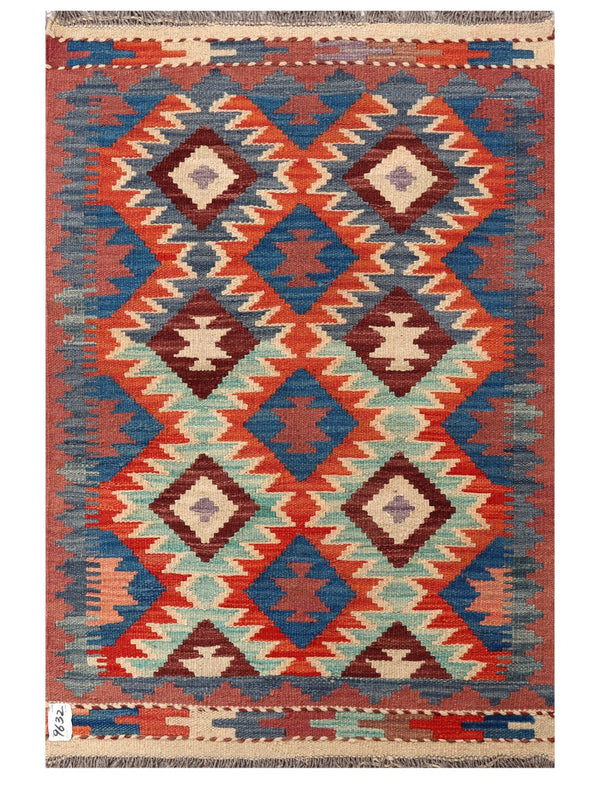 Maimana Afghanistan Kilim Rug - 122 x 82 cm