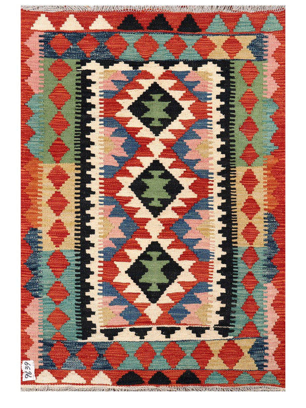 Maimana Afghanistan Kilim Rug - 121 x 83 cm