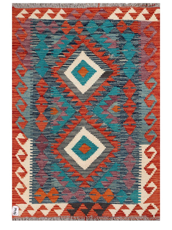 Maimana Afghanistan Kilim Rug - 126 x 86 cm