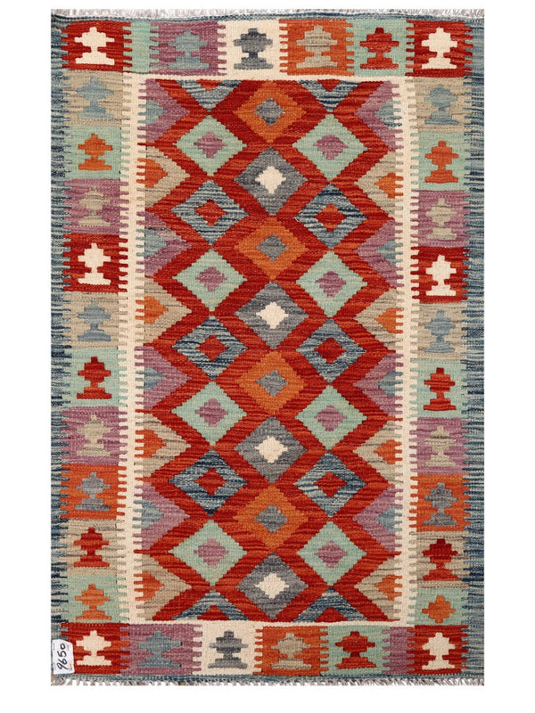 Maimana Afghanistan Kilim Rug - 125 x 80 cm
