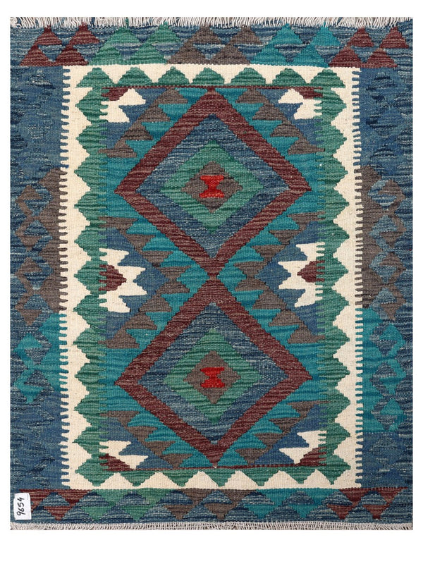 Maimana Afghanistan Kilim Rug - 107 x 84 cm