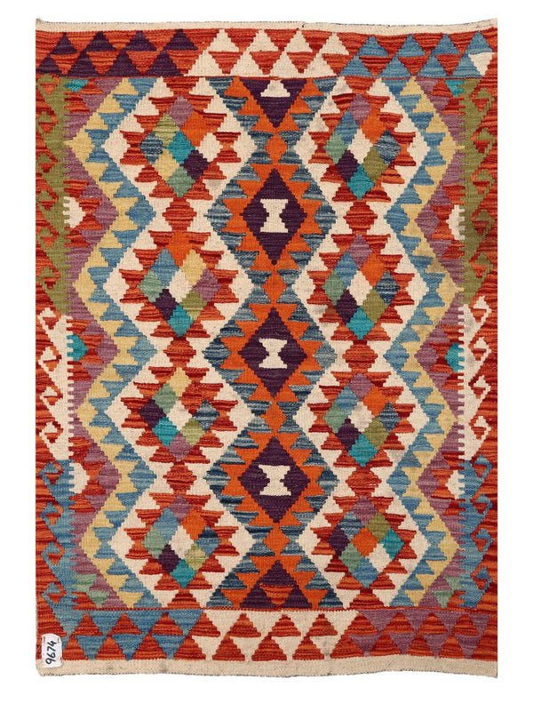 Maimana Afghanistan Kilim Rug - 125 x 86 cm