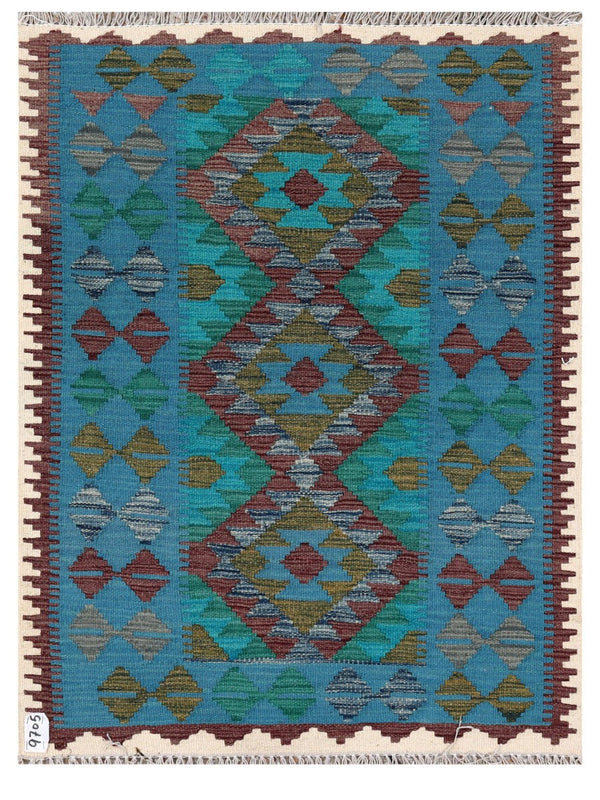 Maimana Afghanistan Kilim Rug - 116 x 87 cm