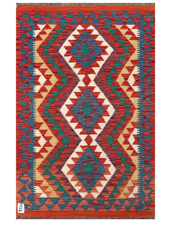 Maimana Afghanistan Kilim Rug - 126 x 81 cm