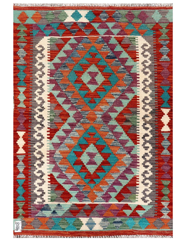Maimana Afghanistan Kilim Rug - 125 x 84 cm