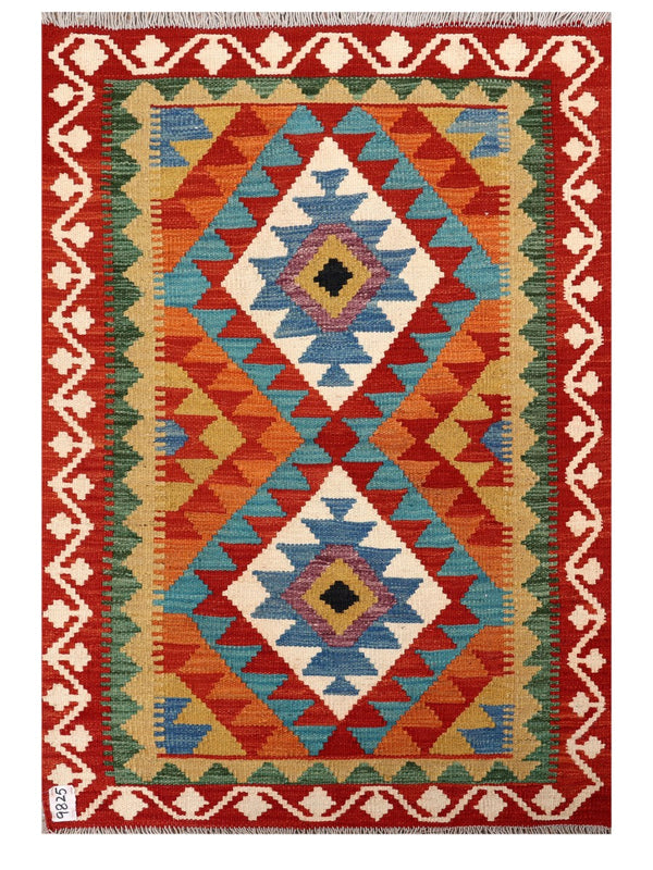 Maimana Afghanistan Kilim Rug - 127 x 88 cm