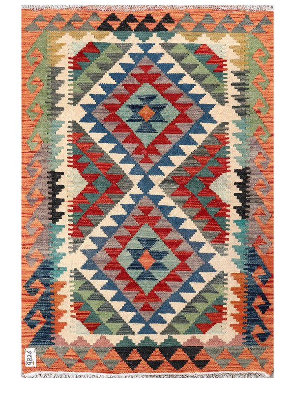 Maimana Afghanistan Kilim Rug - 124 x 84 cm
